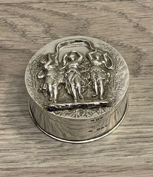 Quality Late Victorian Silver Table Box, Chester 1900