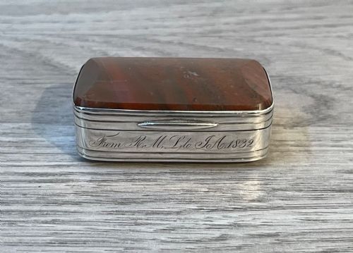 William IV Scottish Silver Snuff Box