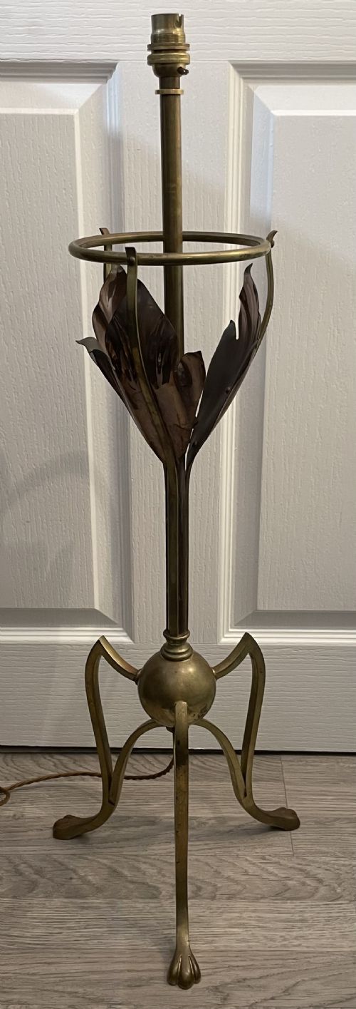 Was Benson Brass & Copper Table Lamp