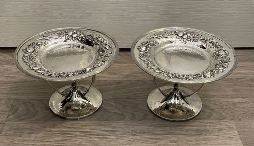 Pair of Scottish Arts & Crafts Silver Tazzas, Glasgow