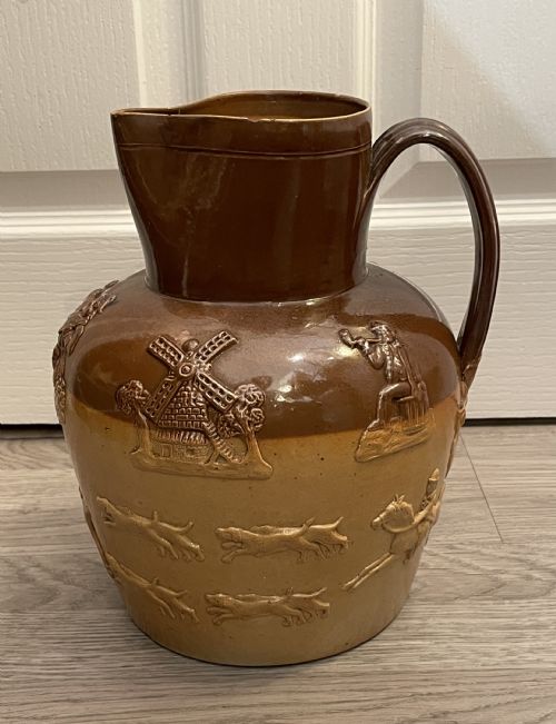 Very Large Doulton Lambeth Stoneware Jug