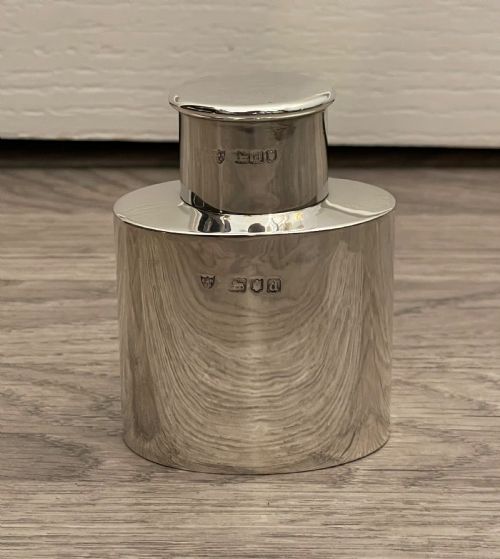 Victorian Solid Silver Tea Caddy, 1899