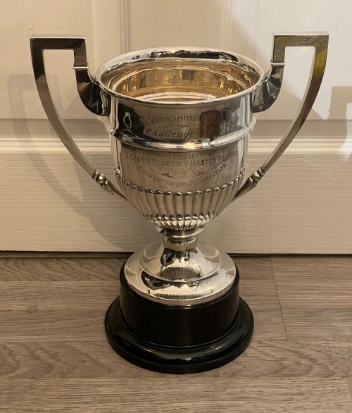 Large George V Solid Silver Trophy Cup with Original Case