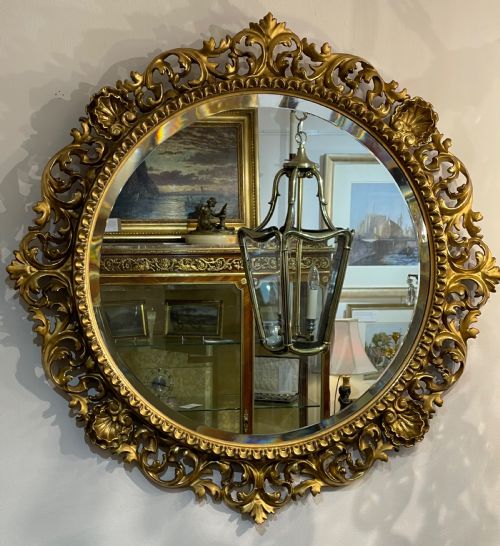 Early 20th Century Florentine Giltwood Mirror