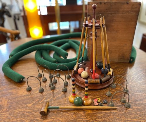 Jaques Table Top Croquet Set , C1900