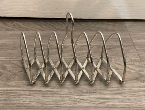 Silver Plated Expanding Toast Rack
