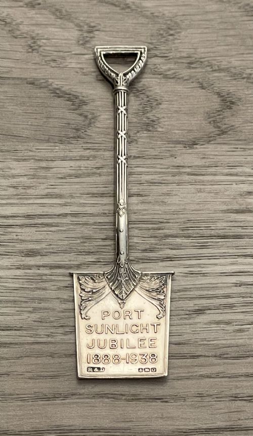 George VI Solid Silver Spade, Port Sunlight Jubilee, Leverhulme