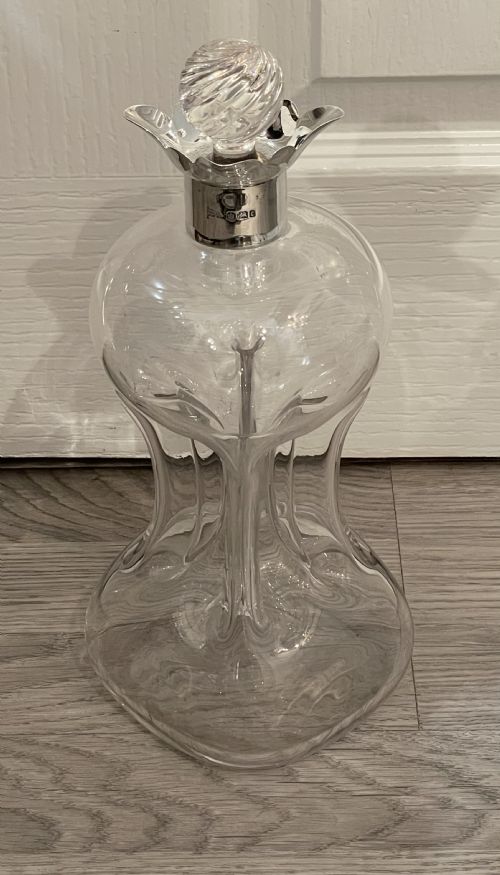 Victorian Silver Mounted Decanter by Walker & Hall