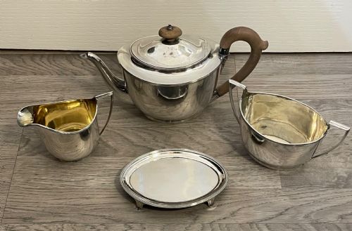 George III Four Piece Tea Set by John Emes