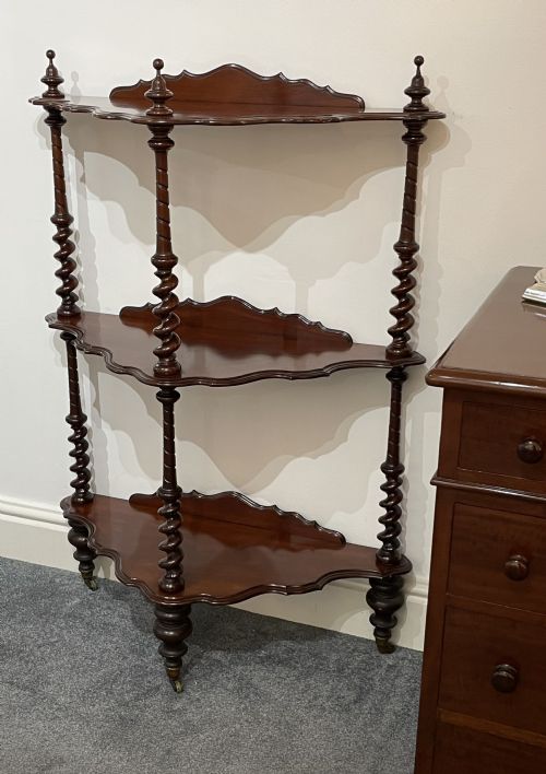 Victorian Mahogany Whatnot Etagere