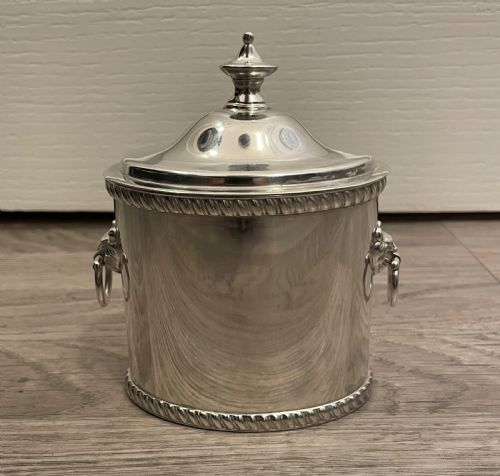 Georgian Old Sheffield Plate Tea Caddy (Replated)