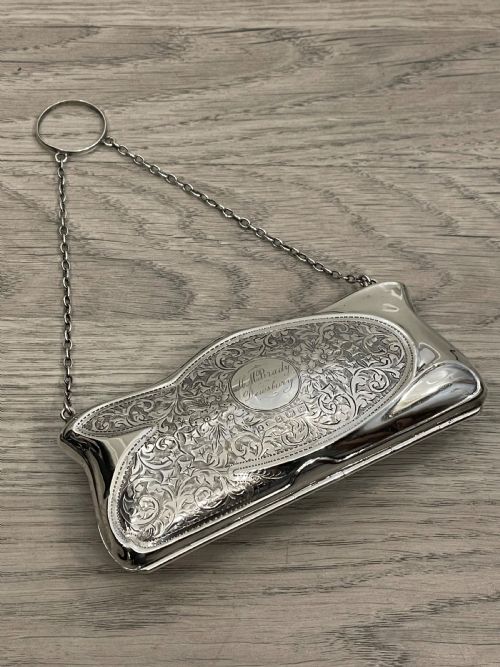 George V Solid Silver Ladies Purse