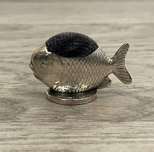 Rare Sampson Mordan Fish Pin Cushion Seal Combination
