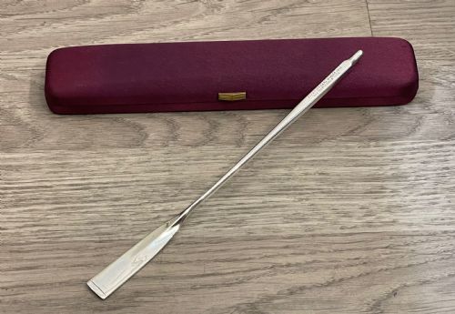 George V Solid Silver Presentation Rowing Oar