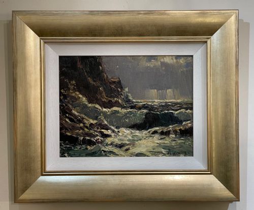 William Hoggatt Oil Painting, the Seventh Wave, Isle of Man