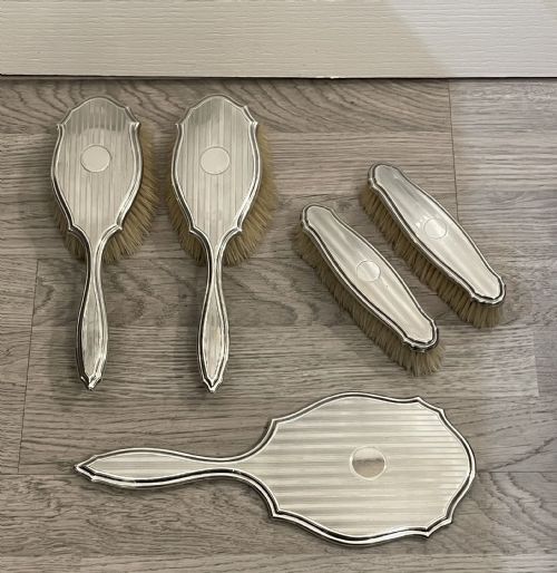 Art Deco Silver Dressing Table Set