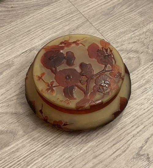 Emile Galle Cameo Glass Box
