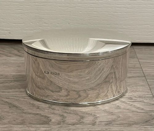 George V Solid Silver Biscuit Box