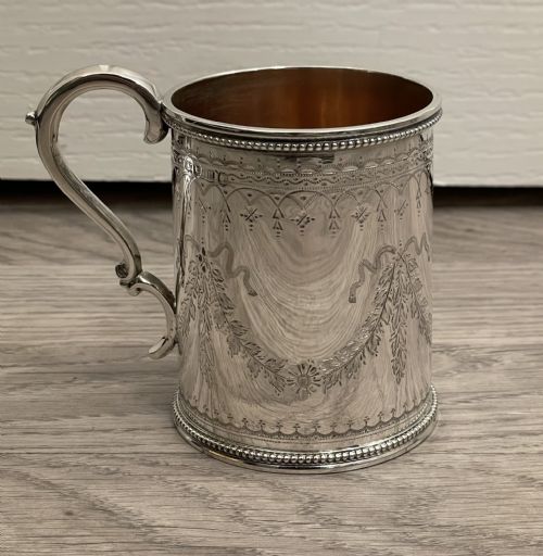 Victorian Silver Christening Mug, 1867