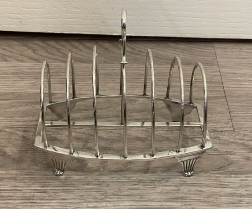 George III Solid Silver Toast Rack, 1809