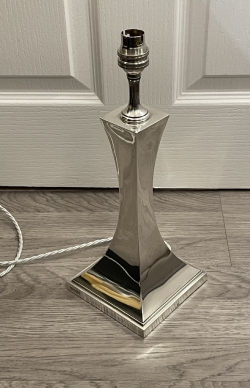 Fantastic Art Deco Solid Silver Table Lamp