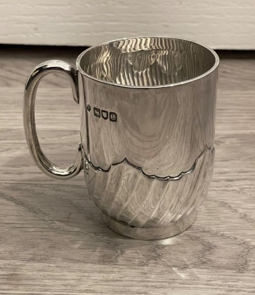 Victorian Solid Silver Christening Mug, 1898