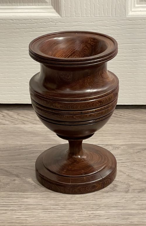 Large 19th Century Laburnum Wood Spill Vase