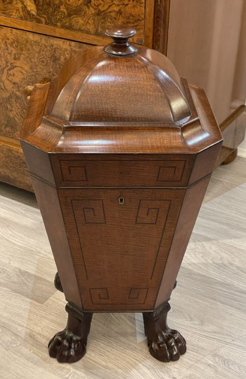 Regency Mahogany Knife Cutlery Urn