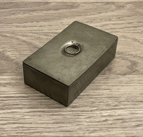 19TH CENTURY PEWTER SNUFF BOX - ADDITIONAL PHOTO 2