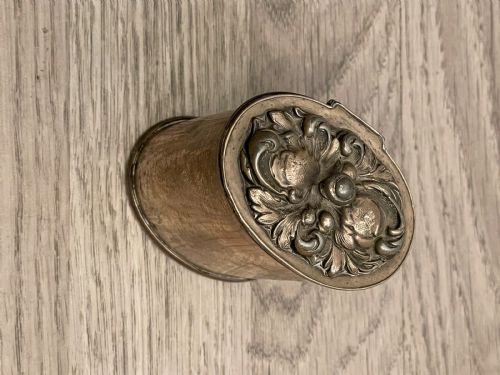 PRETTY OLD SHEFFIELD PLATE TEA CADDY - ADDITIONAL PHOTO 5