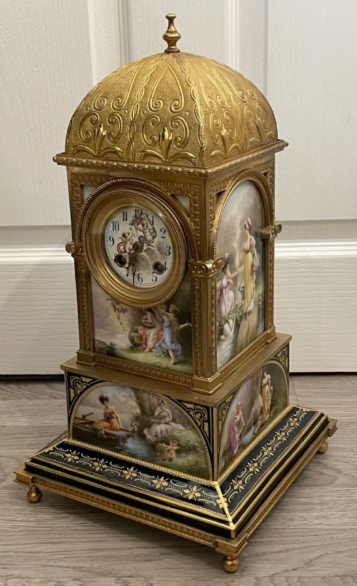 Beautiful Royal Vienna Porcelain Tower Clock