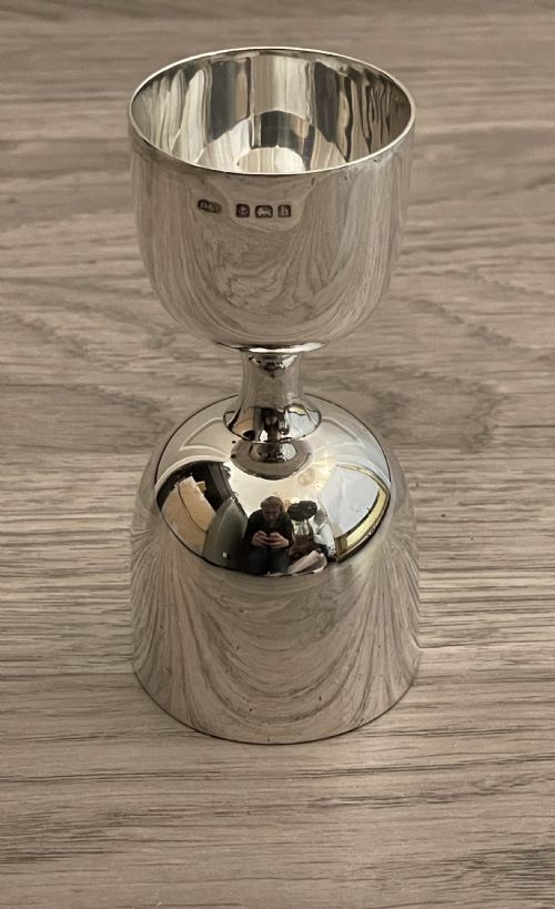 Edwardian Silver Double Spirit Tot Measure
