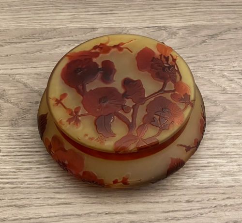 Emile Galle Cameo Glass Box
