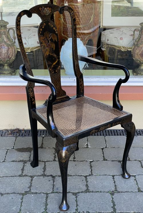 Early 20th Century Chinoiserie Desk Chair