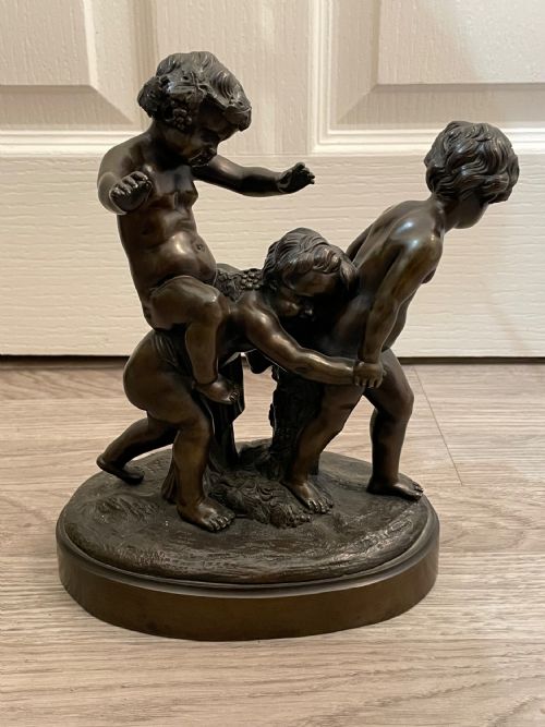 Bronze Figural Group of Putti, After Claude Michel Clodion (French, 1738-1814