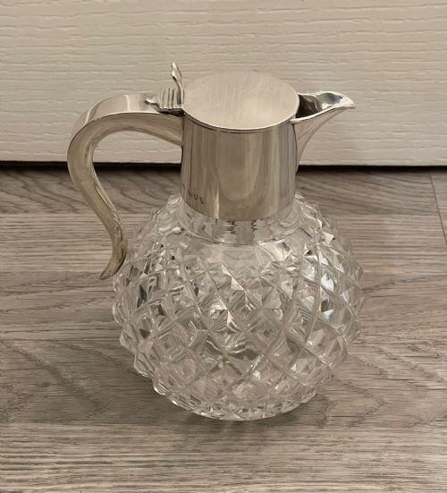 Victorian Solid Silver Mounted Claret Jug, 1894