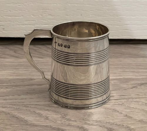 George IV Solid Silver Christening Tankard Mug