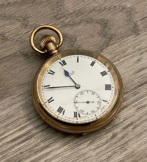 1920s Gold Plated Pocket Watch by Limit