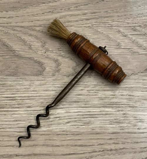 19th Century Rosewood and Steel Corkscrew