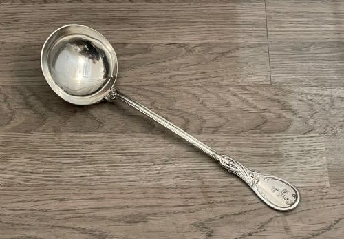 A Large French Sterling Silver Serving Ladle by Jean Francois Veyrat