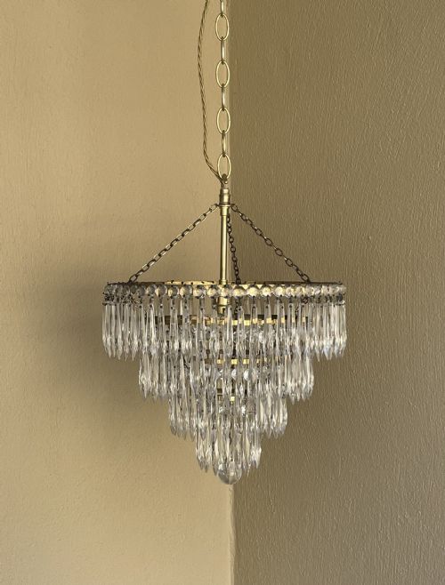 Quality Four Tier Waterfall Chandelier