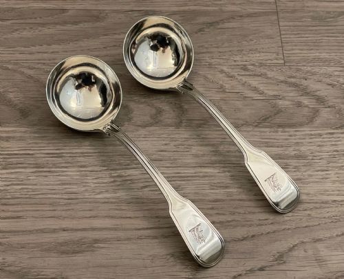 Pair of George III Silver Sauce Ladles