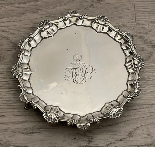 George III Silver Waiter by Ebenezer Coker