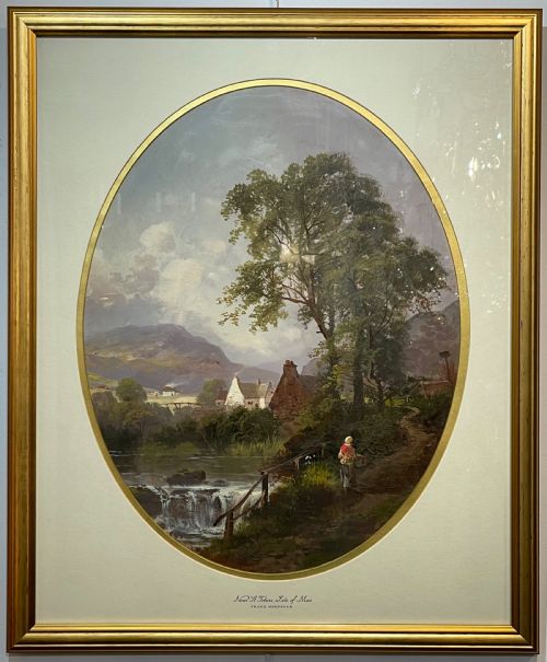 Victorian Landscape Oil Painting of the Isle of Man by Franz Hoepfner
