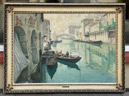 Large Painting of Venice by Luigi Pagan