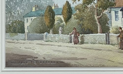 fig 2. John Hobson Nicholson Watercolour, Isle of Man, TT Course