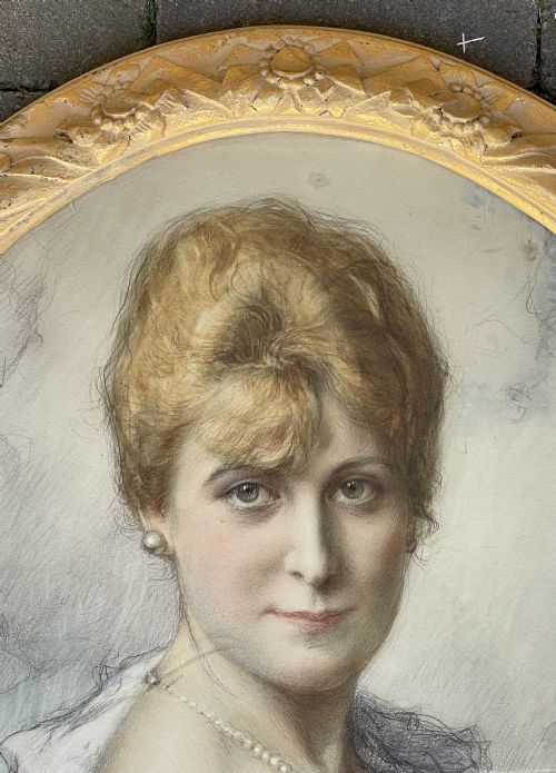 WATERCOLOUR OF A LADY BY FERNAND TOUSSAINT BELGIAN 18731956 - ADDITIONAL PHOTO 2