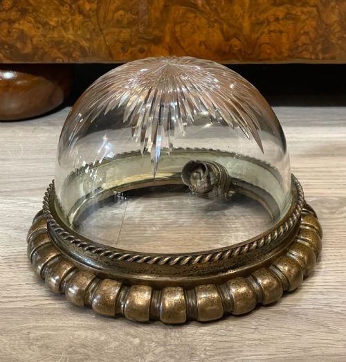 Super Quality Early 20th Century Bronze and Cut Glass Ceiling Light