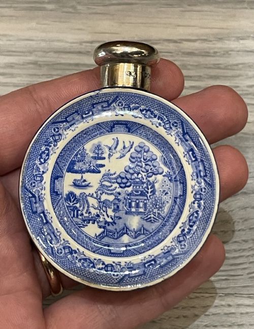Victorian Silver Scent Perfume Bottle by Sampson Mordan