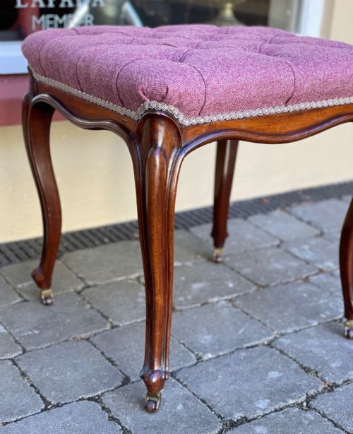 VICTORIAN ROSEWOOD STOOL - ADDITIONAL PHOTO 6